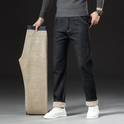 Denim forrado con vellón