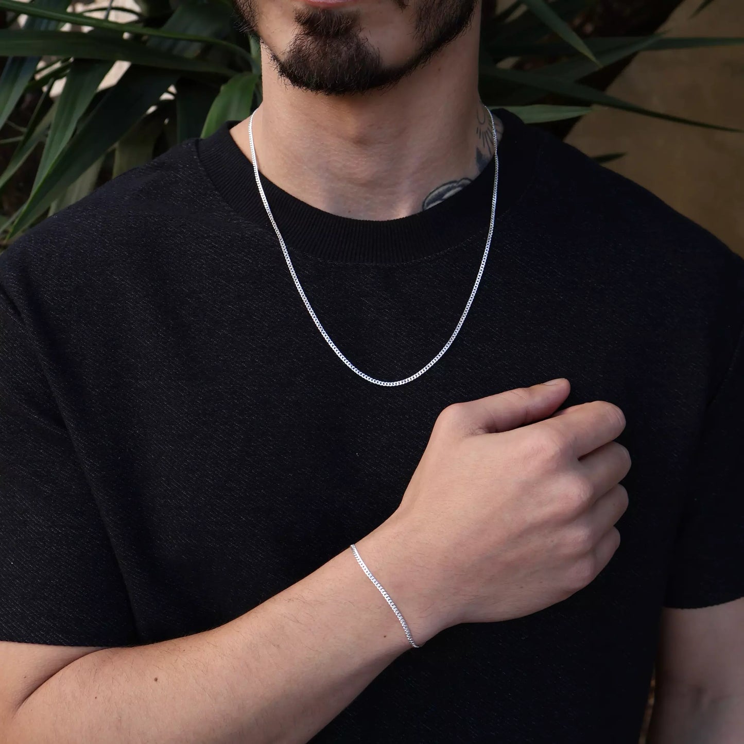 Grumet 2mm Silver Chain and Bracelet Kit